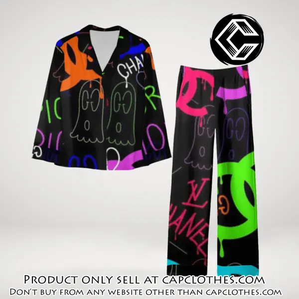 Trending luxury chanel satin pajama set pjs1043 cc1823695